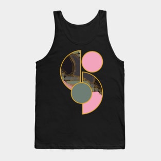 Bright vibrant modern earth tones colors unique original contemporary art 396 Abstract Tank Top